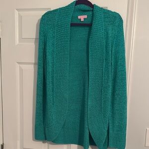 Lilly Pulitzer Teal Cardigan Sweater